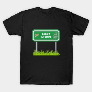 Lesby Avenue Street Sign T-Shirt